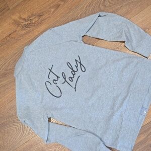 CAT LADY front zipper sweatshirt.   #6493